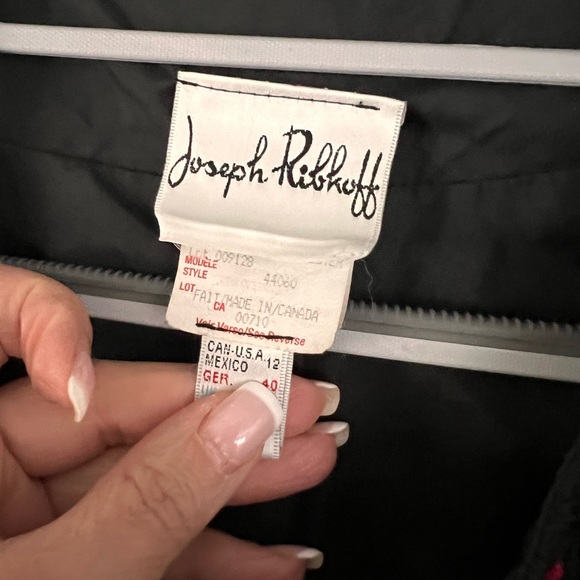 Joseph Ribkoff Black-Red Jacket - Picture 8 of 9